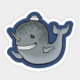 Narwhal Color Sticker